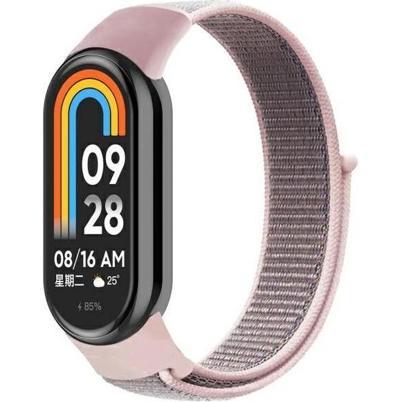 Beline Mi Band 9/8 NylonLoop strap pink (Nylon), Cinturini per orologi, Pink