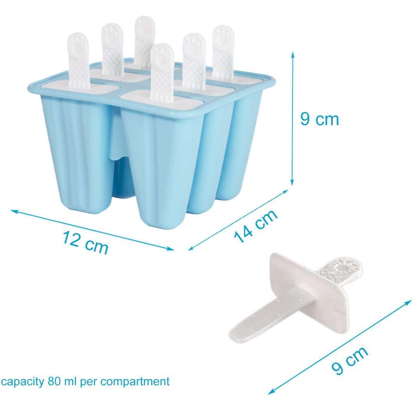 Thumbnail - Intirilife Silikon Eisform mit 6 Mulden, Eisherstellung, Blau