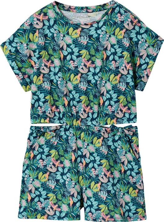 Produktbild Vertbaudet Kurzer Mädchen Jumpsuit mit Cut-out an den Seiten (128)