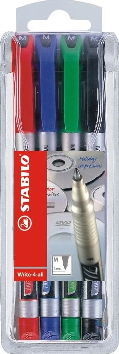 Produktbild STABILO Write-4-all (Grün, Blau, Schwarz, Rot, 1 mm, 4 x)
