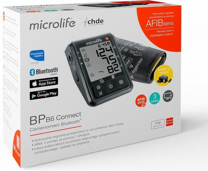 Produktbild Microlife BPB6 Connect (Blutdruckmessgerät Oberarm)