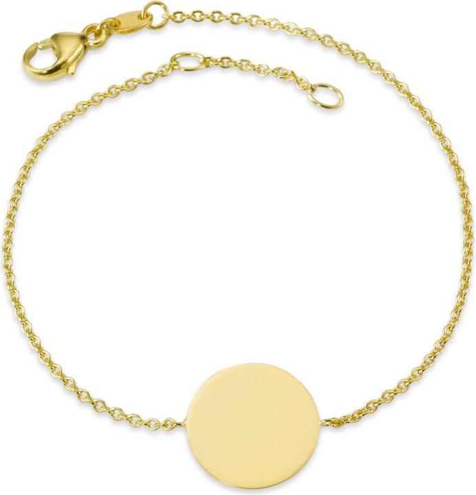 Rhomberg Armband, mit Scheibe (18 cm, Gold)