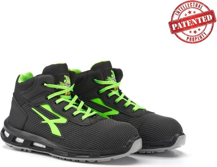 Produktbild U-Power Sicherheitsstiefel RedLion HARD Grösse 46 schwarz/grün S3 SRC ESD EN ISO 20345 Putek Technology (S3, 46)