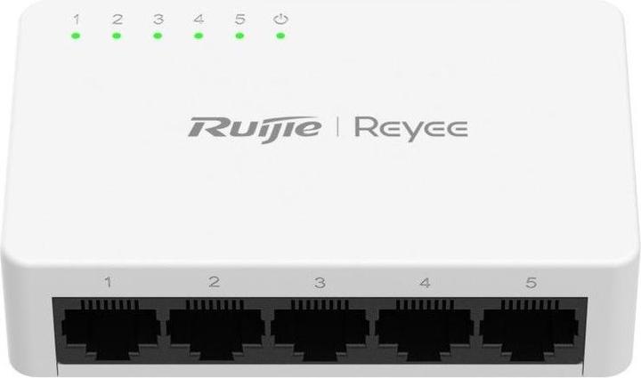 Produktbild Ruijie 5-Port Gigabit unmanaged Switch, 5 Gigabit RJ45 Ports, Plastic Case (5 Ports)
