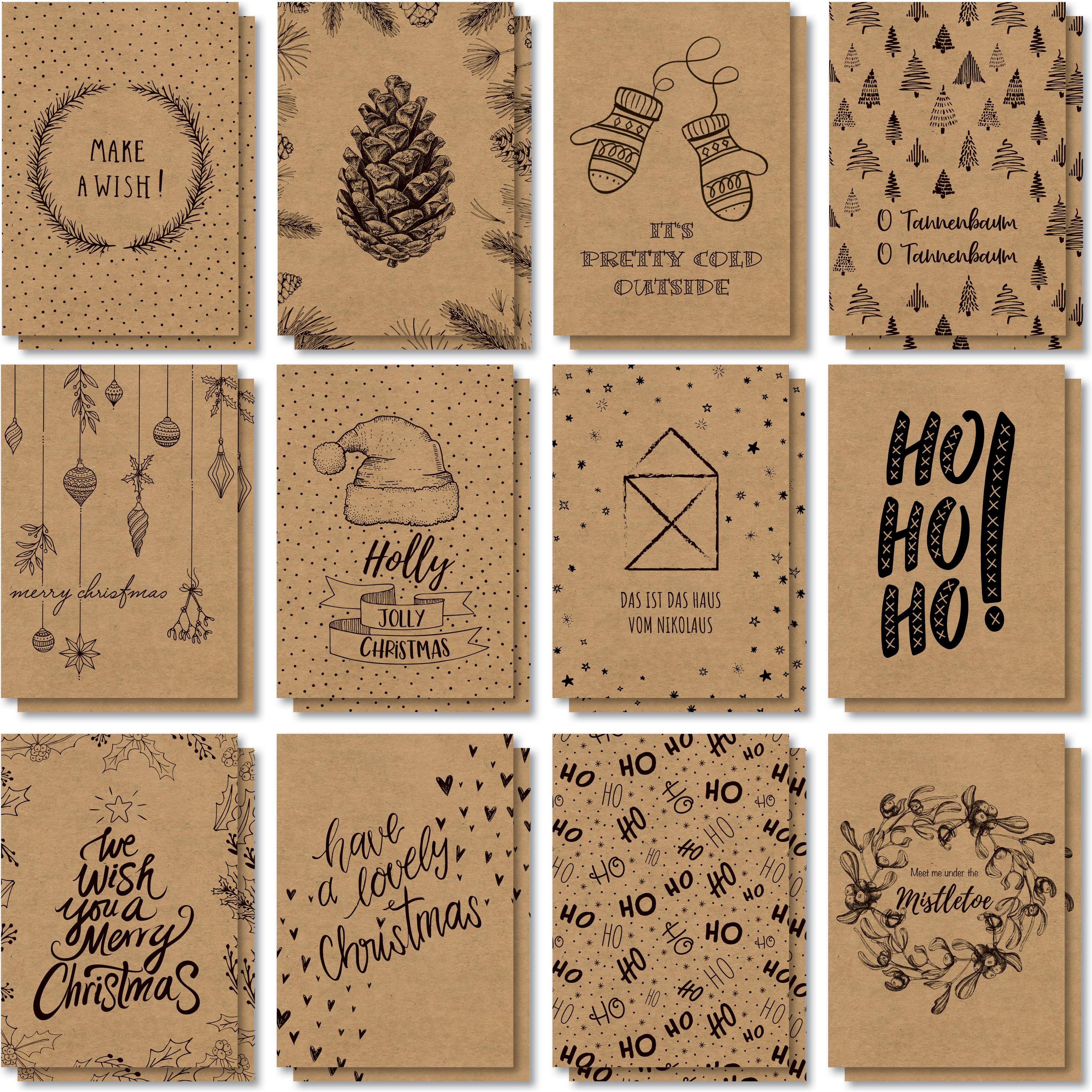 Sigel, Grusskarte + Briefpapier, Natural Christmas (1 Stk.)