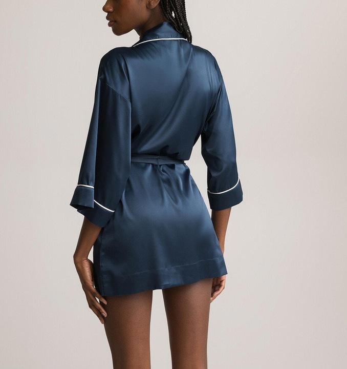Produktbild La Redoute Collections Satin-Kimono mit 3/4-Ärmeln (W32/L34)