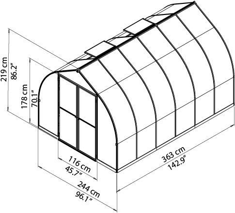 Immagine prodotto Palram Bella 8x12