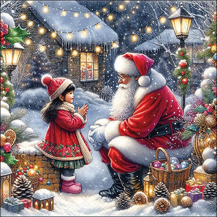 Produktbild Ambiente Serviette "Talking To Santa" (20 Stk., 33 x 33 cm)
