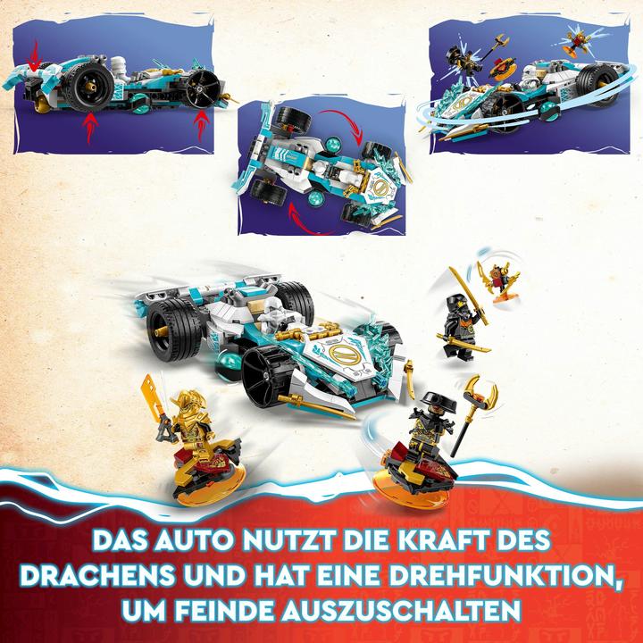Produktbild LEGO Zanes Drachenpower-Spinjitzu-Rennwagen (71791, LEGO Ninjago)