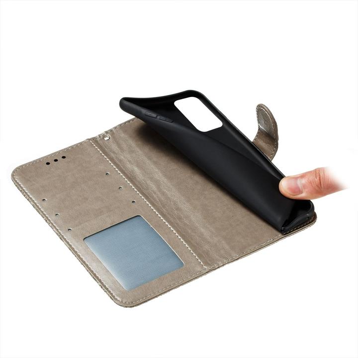 Produktbild König Design Handyhülle für Xiaomi Redmi Note 10 Pro Schutztasche Cover Bumper Wallet Grau (Xiaomi Redmi Note 10 Pro)