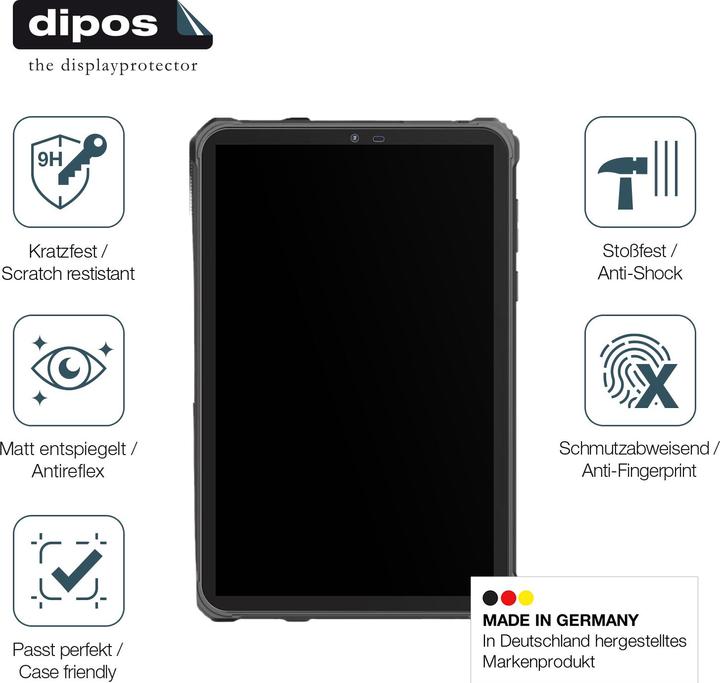 Actual product image Dipos Anti-Shock Screen Protector Matte (Oukitel RT3 Pro)