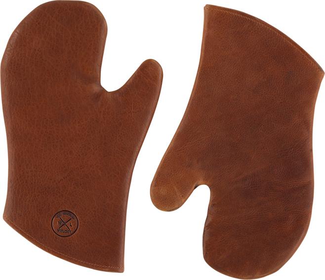 Witloft Topfhandschuhe dunkel braun (Rindsleder)