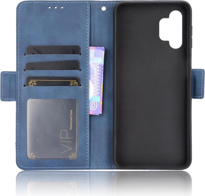 Produktbild Cover-Discount Galaxy A32 5G - Etui mit vielen Kartenfächer blau (Samsung Galaxy A32 5G)
