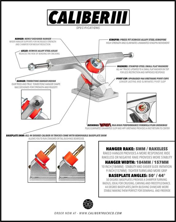 Image du produit Caliber 50° Caliber III 10.0" Set Raked (10")