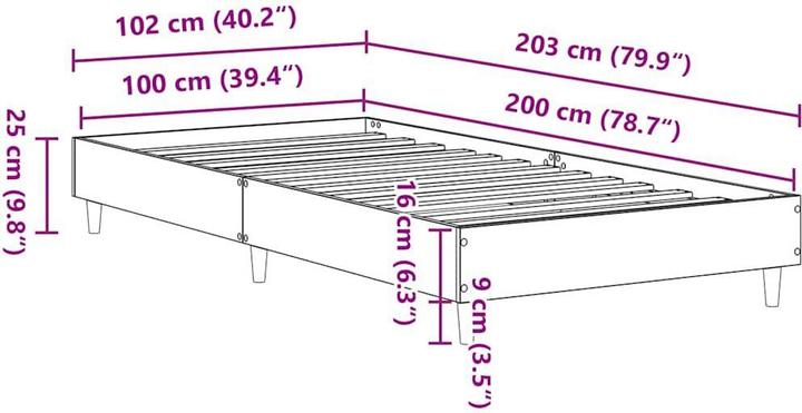 Produktbild vidaXL Massimiliano (100 x 200 cm)