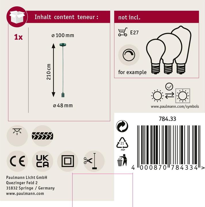 Actual product image Paulmann Lights Tilla (E27)