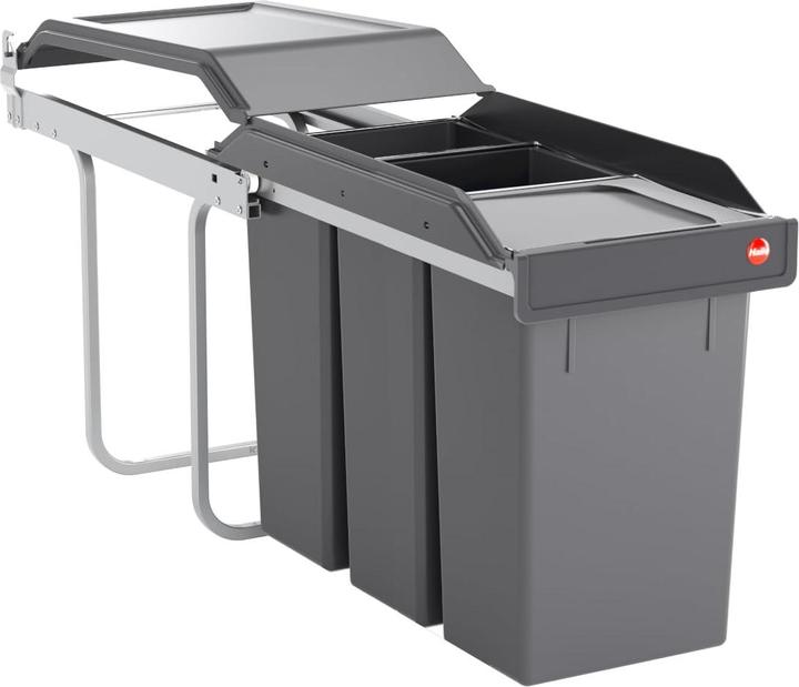 Image du produit Hailo Einbau-Mülleimer mit Mülltrennsystem (3x10 L) (30 l)