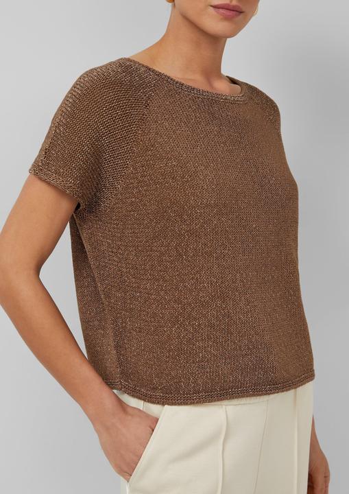 Produktbild s.Oliver Strickpullover Ärmelloser Strickpullover im Relaxed Fit mit U-Boot-Ausschnitt (S)