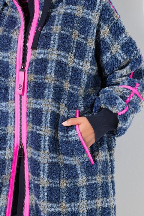 Image du produit Laurasøn Veste en peluche oversize, avec capuche et fermeture zippée à double sens (58)