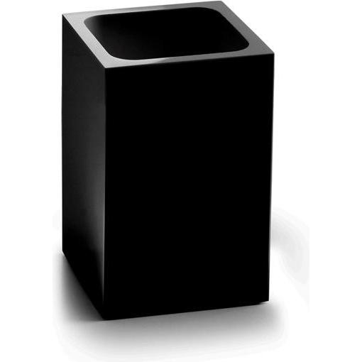 Gedy, Porta asciugamani + ganci per asciugamani, Portaspazzolino Sofia Nero