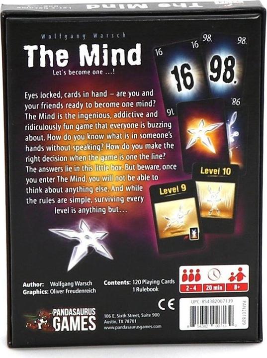 Actual product image Brain Games card game The Mind, 90712 (Lithuanian, Estonian, Russian, Latvian)