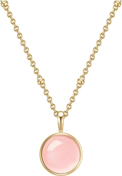 Produktbild Glanzstücke München Damen Sterling Silber Rosenquarz gelbgold 40,0 cm Basiskette + 5,0 cm Verlängerung - 11044 (Sterling Silber, 40 - 45 cm)