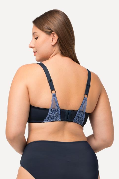 Image du produit Ulla Popken Soutien-gorge à armatures, agrémenté de dentelle - bonnet souples B-E (85 E)