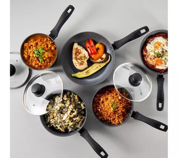 Image du produit Russell Hobbs RH02814EU7 Marbre métallique 5pcs pan set (Casserole, Ensemble de casseroles et de poêles de cuisson, Poêle à frire, Aluminium)