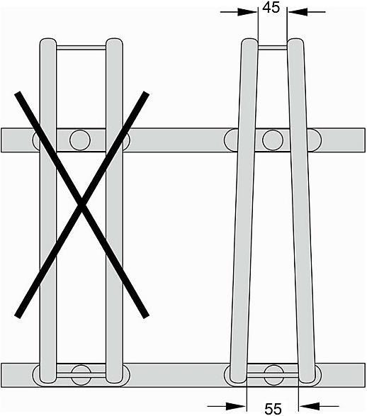 Produktbild Eurokraft Fahrradständer, Bügel aus 18 mm Stahlrohr