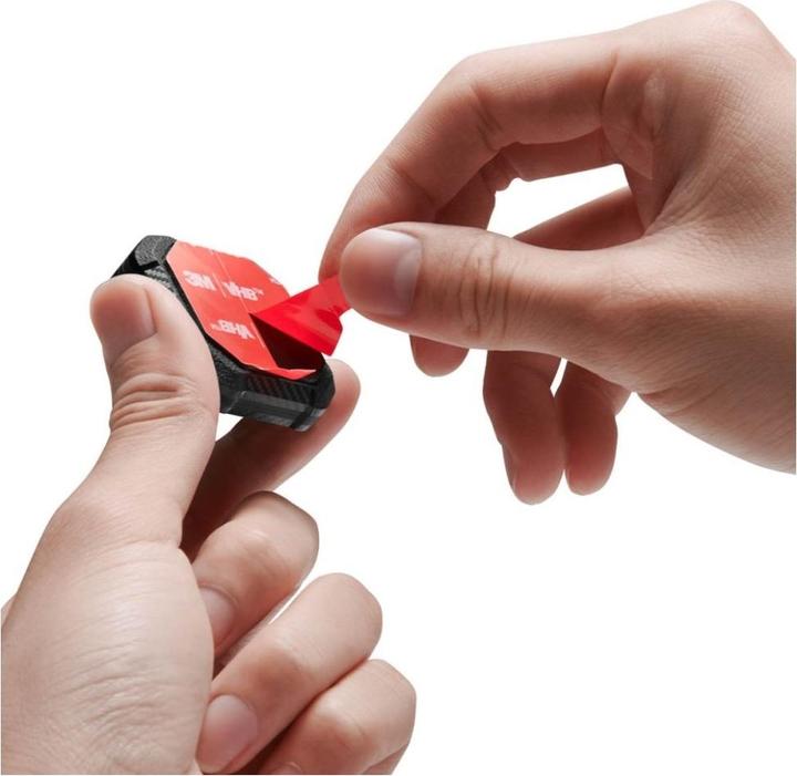 Actual product image Spigen - Tough Armor Holder - Apple AirTag 1 / 2, Waterproof IPX8, 3M Adhesive - Black