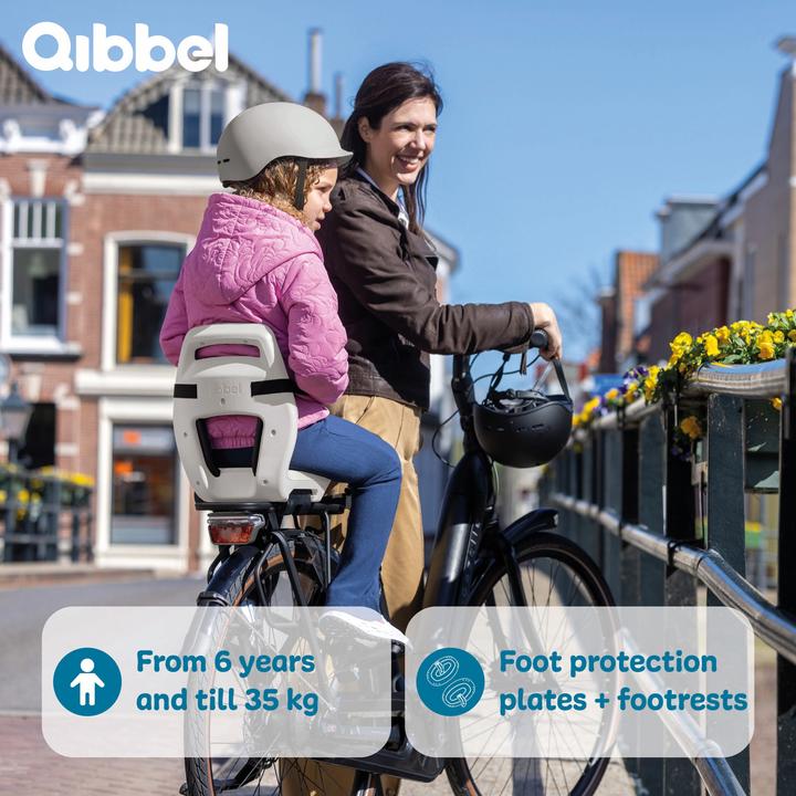 Actual product image Qibbel Junior 6+ QuickConnect Rear Carrier Child Seat (Luggage carrier (rear))
