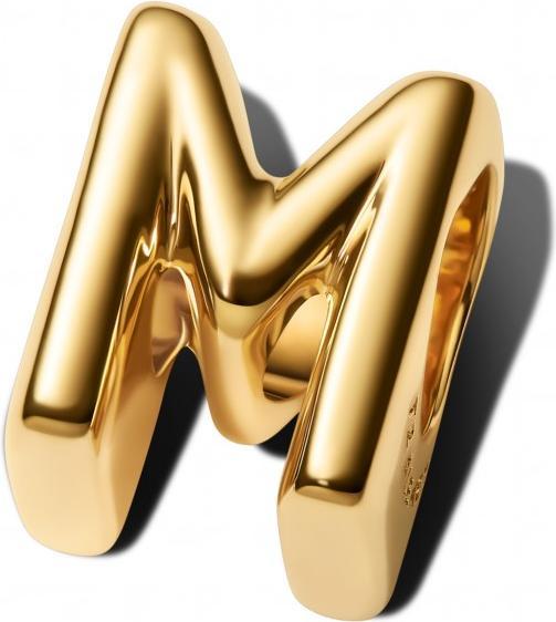 Image du produit Pandora Charm Lettre M Plaqué Or (Plaqué or, Métal)