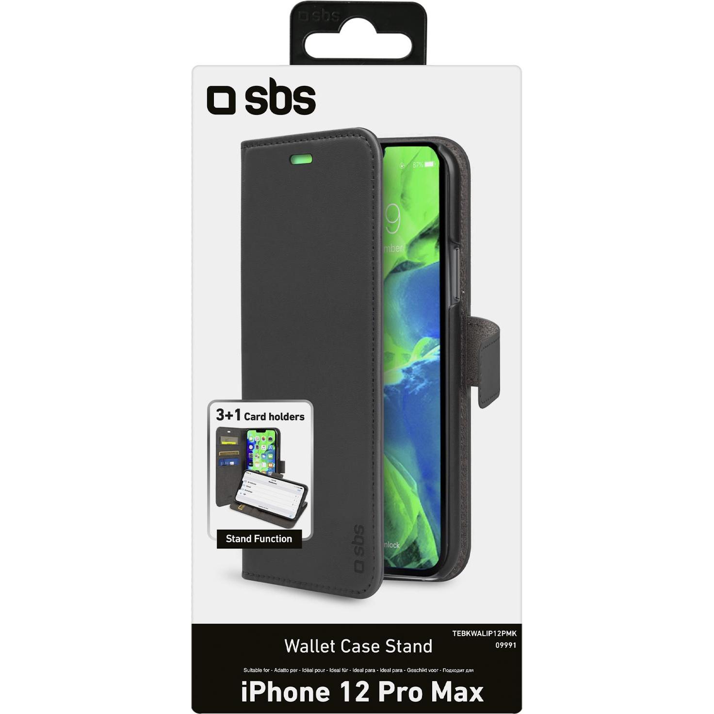 Thumbnail - SBS Klapphülle (Apple iPhone 12 Pro Max), Smartphone Hülle, Schwarz