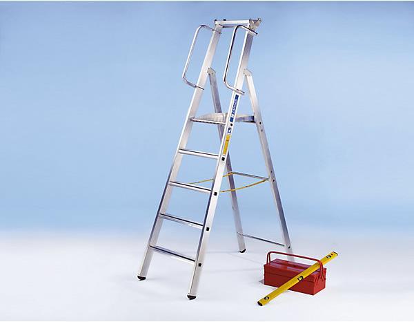 Immagine prodotto Zarges Scaletta in alluminio con grande piattaforma (Scala doppia, 243 cm)