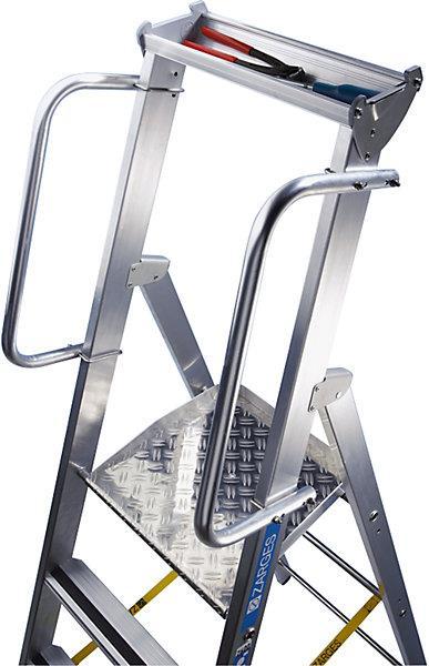 Immagine prodotto Zarges Scaletta in alluminio con grande piattaforma (Scala doppia, 243 cm)