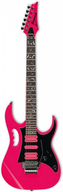 Ibanez gitaar Steve Vai JEMJR-SPPK Pink (Electric guitar, mahogany, Maple)