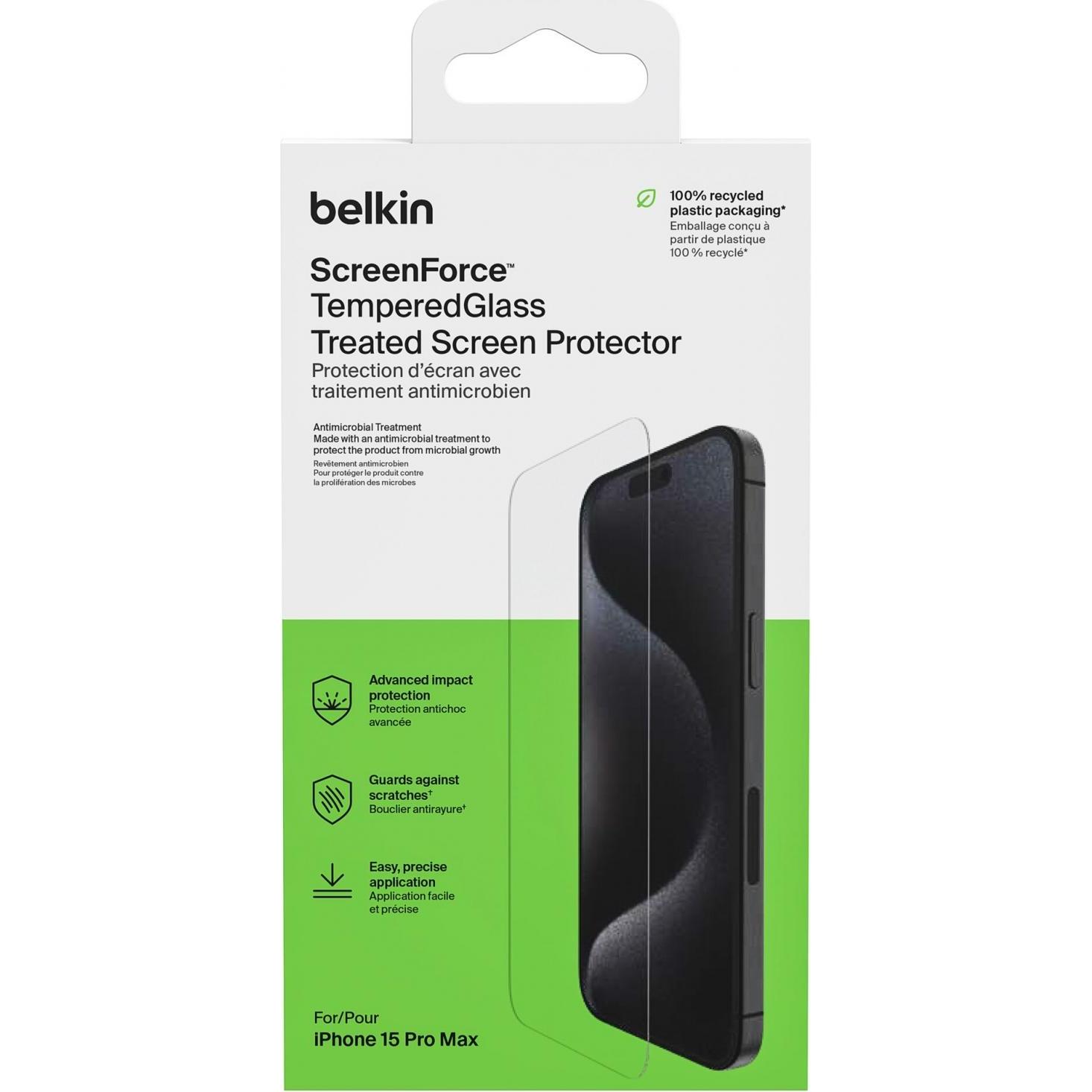 Thumbnail - Belkin ScreenForce Pro TemperedGlass a (1 Stück, Apple iPhone 15 Pro Max), Smartphone Schutzfolie, Transparent