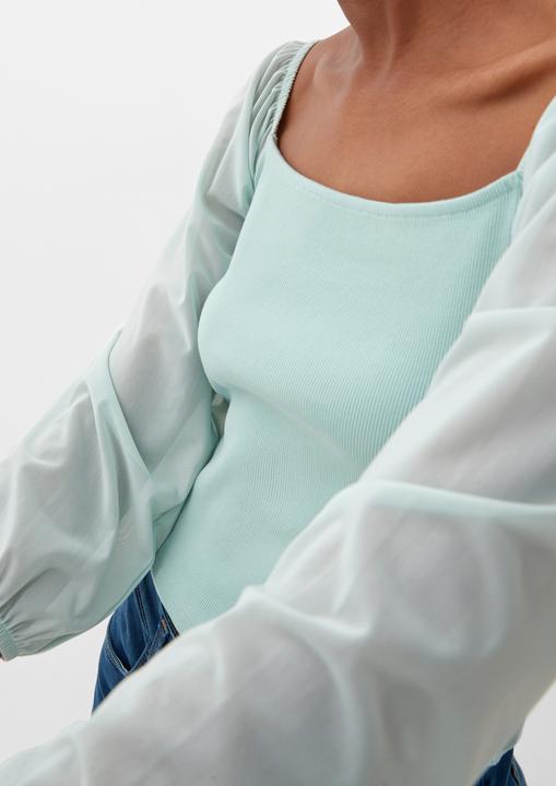 Produktbild s.Oliver T-Shirt Bluse mit Karreeausschnitt (M)