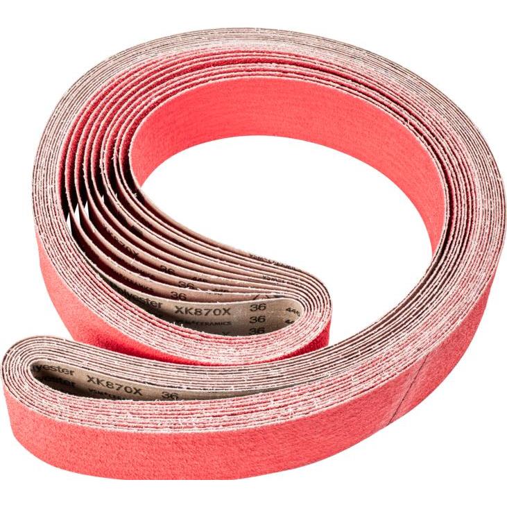 Pferd, Schleifmittel, Keramikkorn Schleifband BA 75x2500mm CO-COOL36 für Edelstahl-Schliff mit Bandschleifer (36)