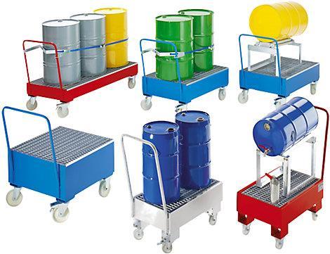 Produktbild kaiserkraft Auffangwanne aus Stahlblech, fahrbar
