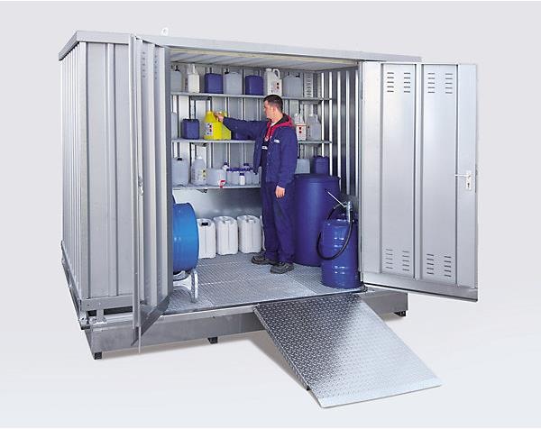 Produktbild kaiserkraft Gefahrstoff-Container zur passiven Lagerung entzündbarer Stoffe (2000 l)