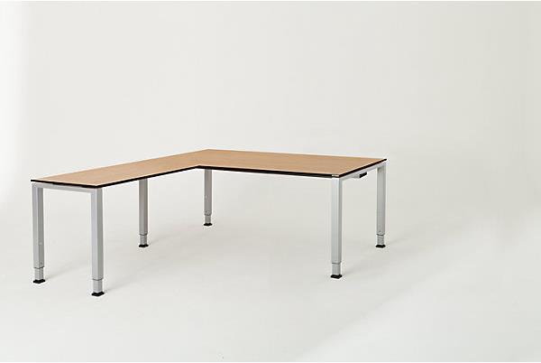 Actual product image Mauser Desk, linked, base form square/rectangular tube
