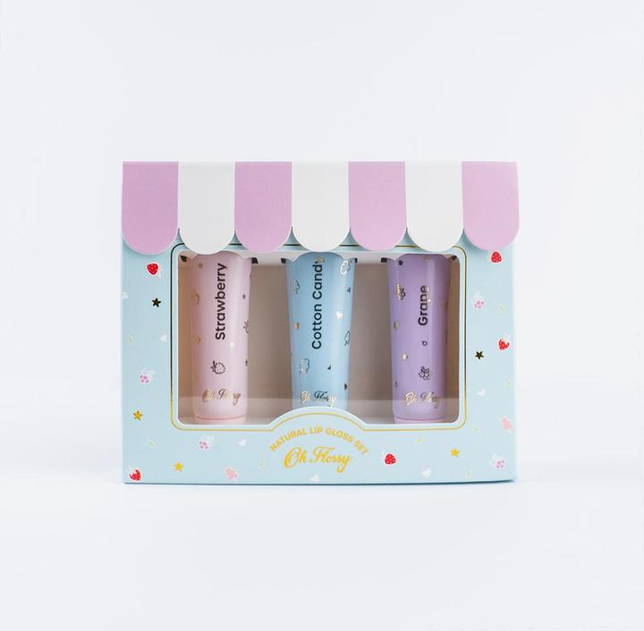 Produktbild Oh Flossy Natural Lip Gloss Set - Set of 3 - FL030346