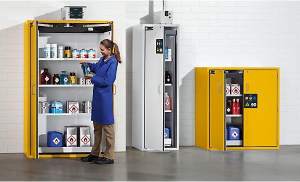 Immagine prodotto asecos Armadio per sostanze pericolose tipo 90, resistente al fuoco (120 cm, 129.80 cm)
