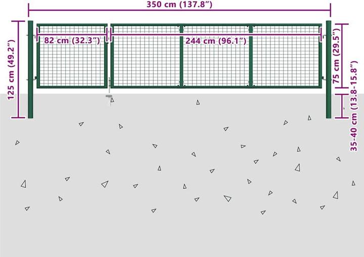 Image du produit vidaXL Gartentor