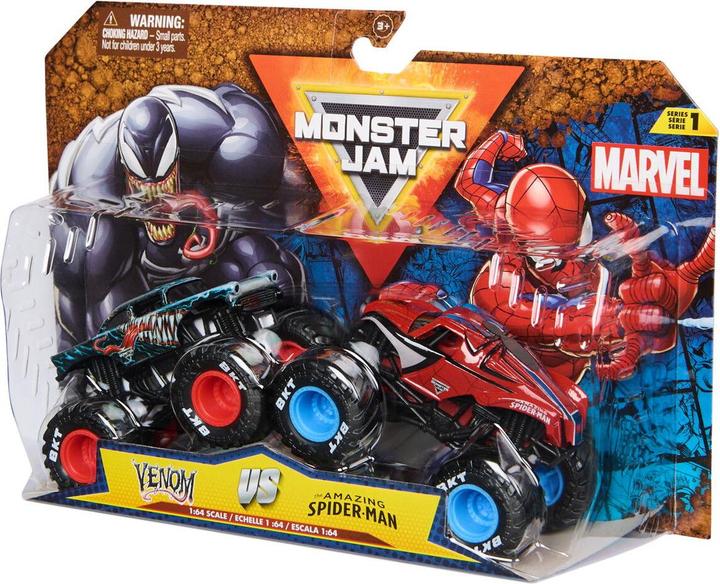 Produktbild Monster Jam - 1:64 - 2-Pack - Marvel - Spiderman V