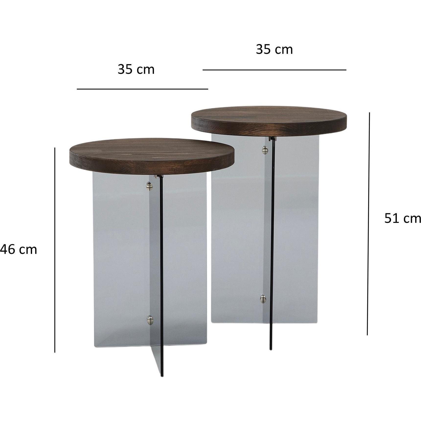 Thumbnail - Skye Decor, Couchtisch + Beistelltisch, Serenity (35 x 51 x 51 cm)