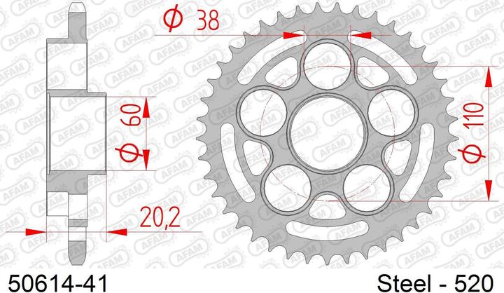 Produktbild Afam 520 41 dents (41)