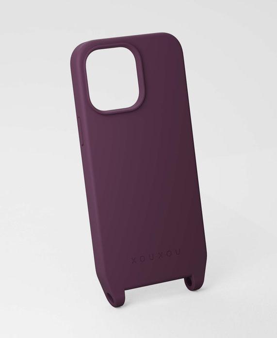 XOUXOU Custodia per cellulare bordeaux con occhielli (MagSafe) per iPhone 14 Pro Max (Apple iPhone 14 Pro Max)