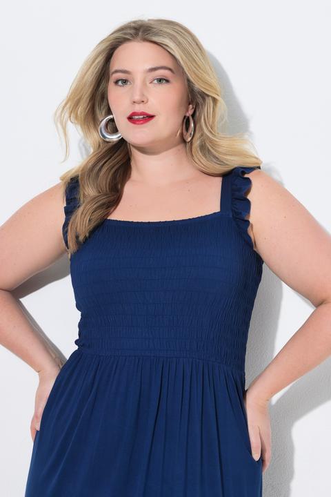 Image du produit Miamoda Robe midi smockée, modèle sans manches (58)